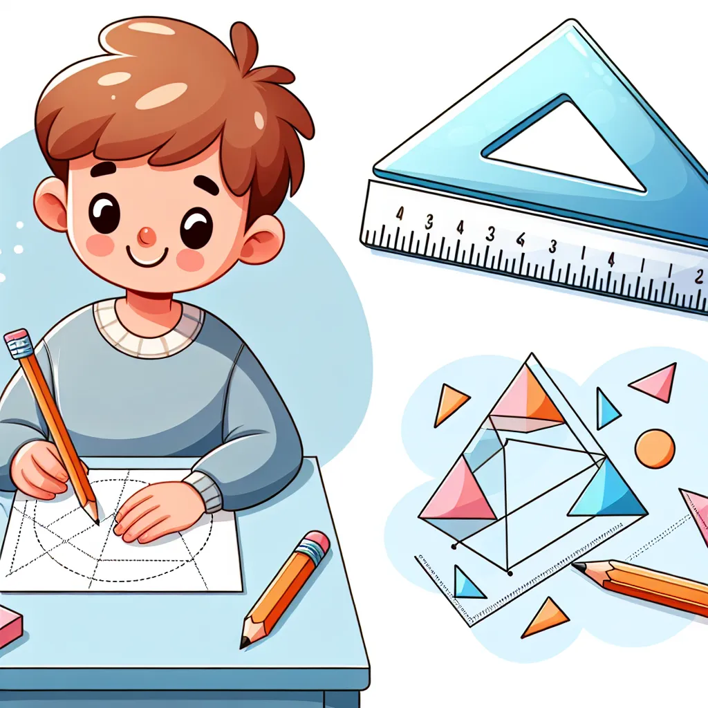 Geometrische Figuren zeichnen (Lineal, Geodreieck) — Mathematik
