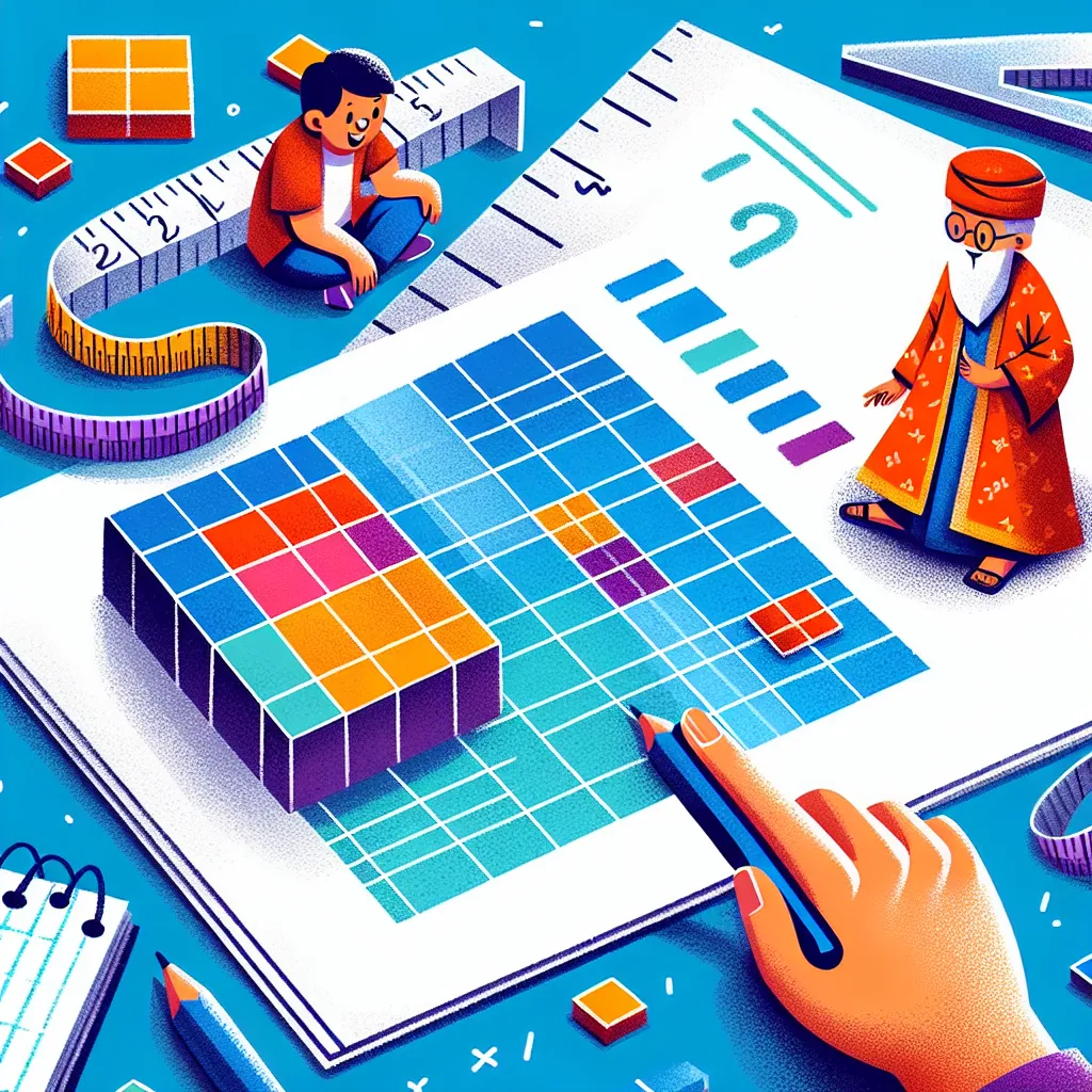 Flächen messen – cm², m² — Mathematik