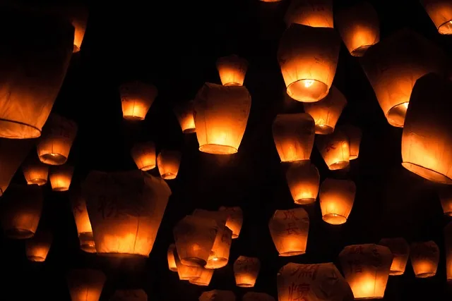 sky lantern, festival, drop-lichter, gebet, möchten, sky lantern, sky lantern, sky lantern, sky lantern, sky lantern, gebet