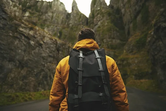 man, adventure, backpack, adult, male, outdoors, person, recreation, mountains, hiker, hiking, hike, trek, travel, nature, backpacking, backpacker