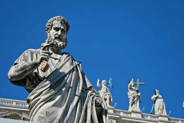 saint pierre, statue, sculpture, art, artwork, art installation, stone sculpture, italy, rome, vatican, statue, italy, italy, rome, rome, rome, rome, rome, vatican