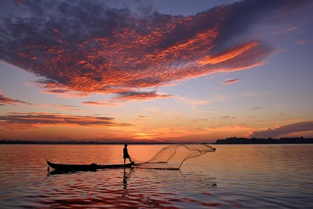 fluss, boot, fischer, netto stößel, sonnenaufgang, beauty-szene, natur, sonnenaufgang, sonnenaufgang, sonnenaufgang, sonnenaufgang, sonnenaufgang