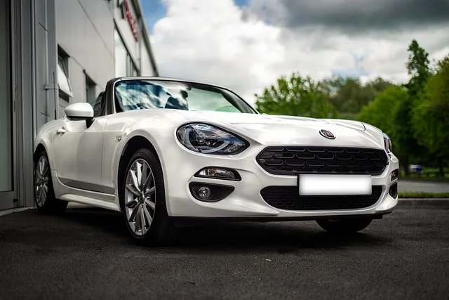 fiat 124 spider, auto tapeten, wagen, cabrio, draußen