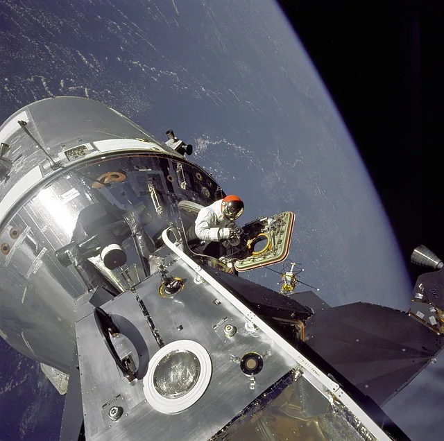 nasa, raumfahrt, erde, weltraum, technologie, apollo 9, mond, service modul, kommando modul, raumschiff